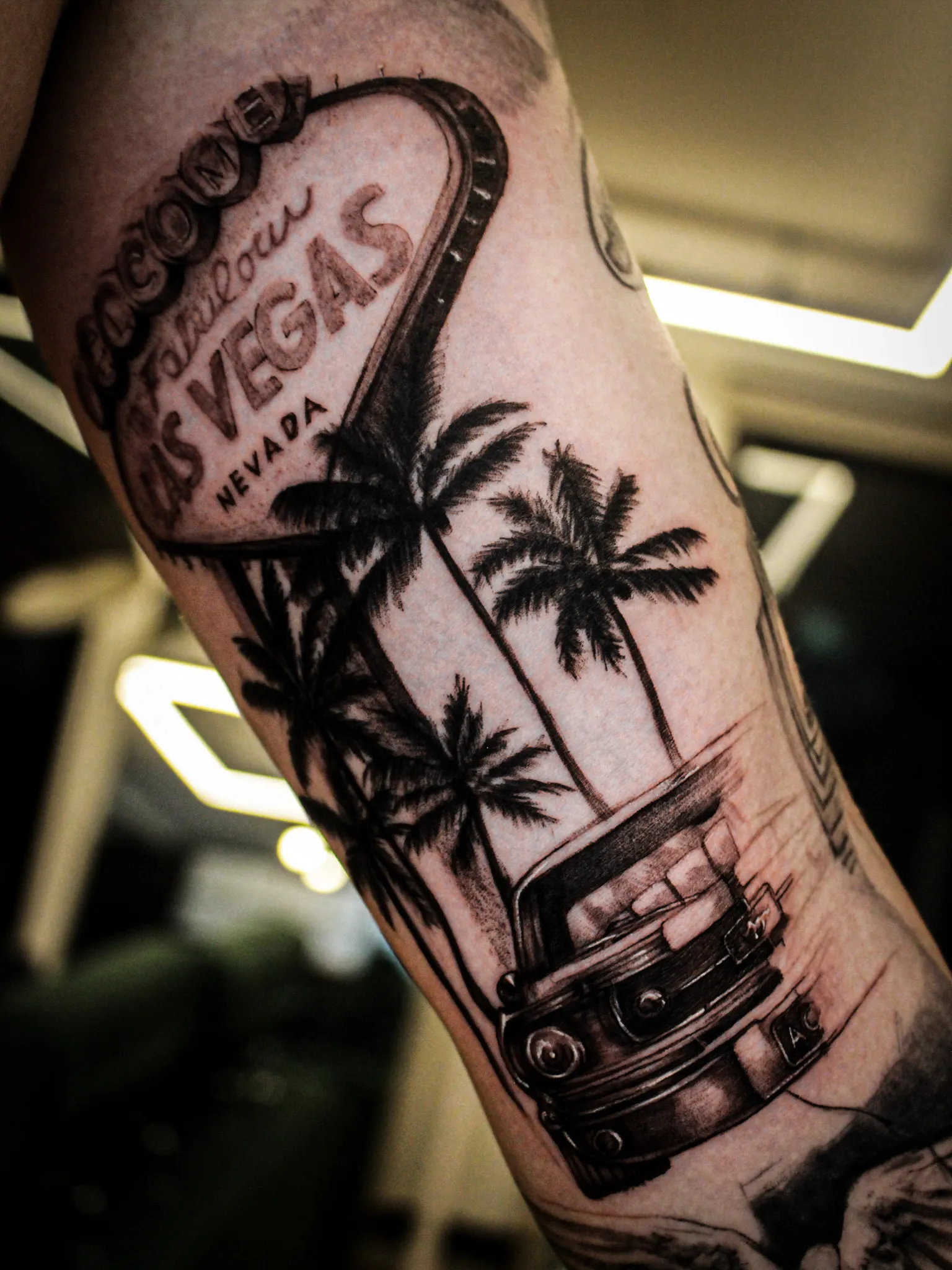 치카노 스타일 타투: 라스베가스 자동차