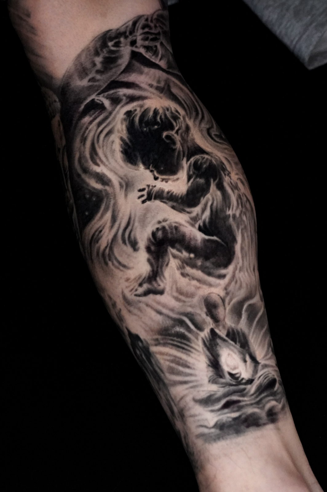일산 RYX TATTOO의 탄생과 기원 블랙앤그레이 작품 분석