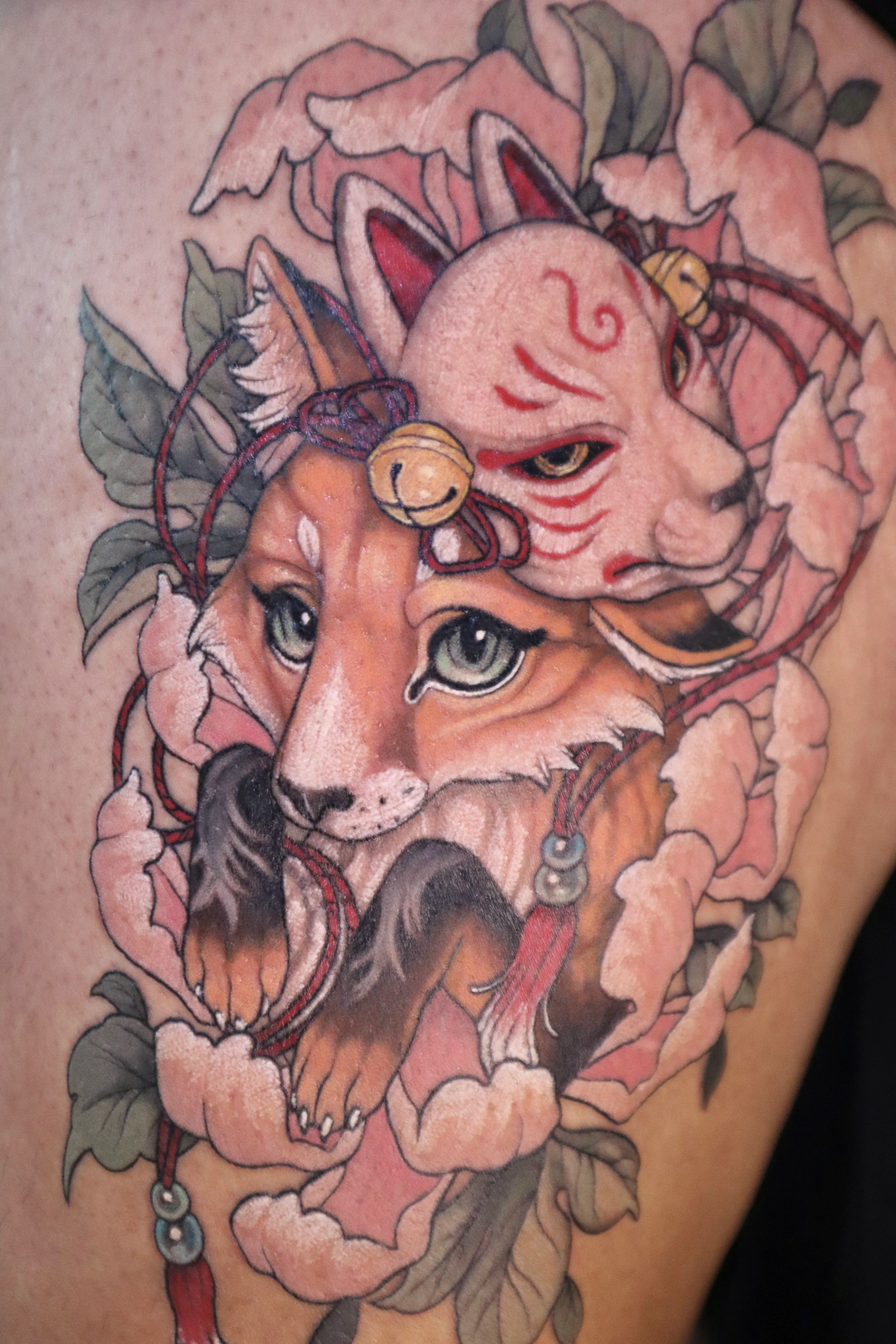 일러스트 타투: 키츠네 여우 디자인 분석