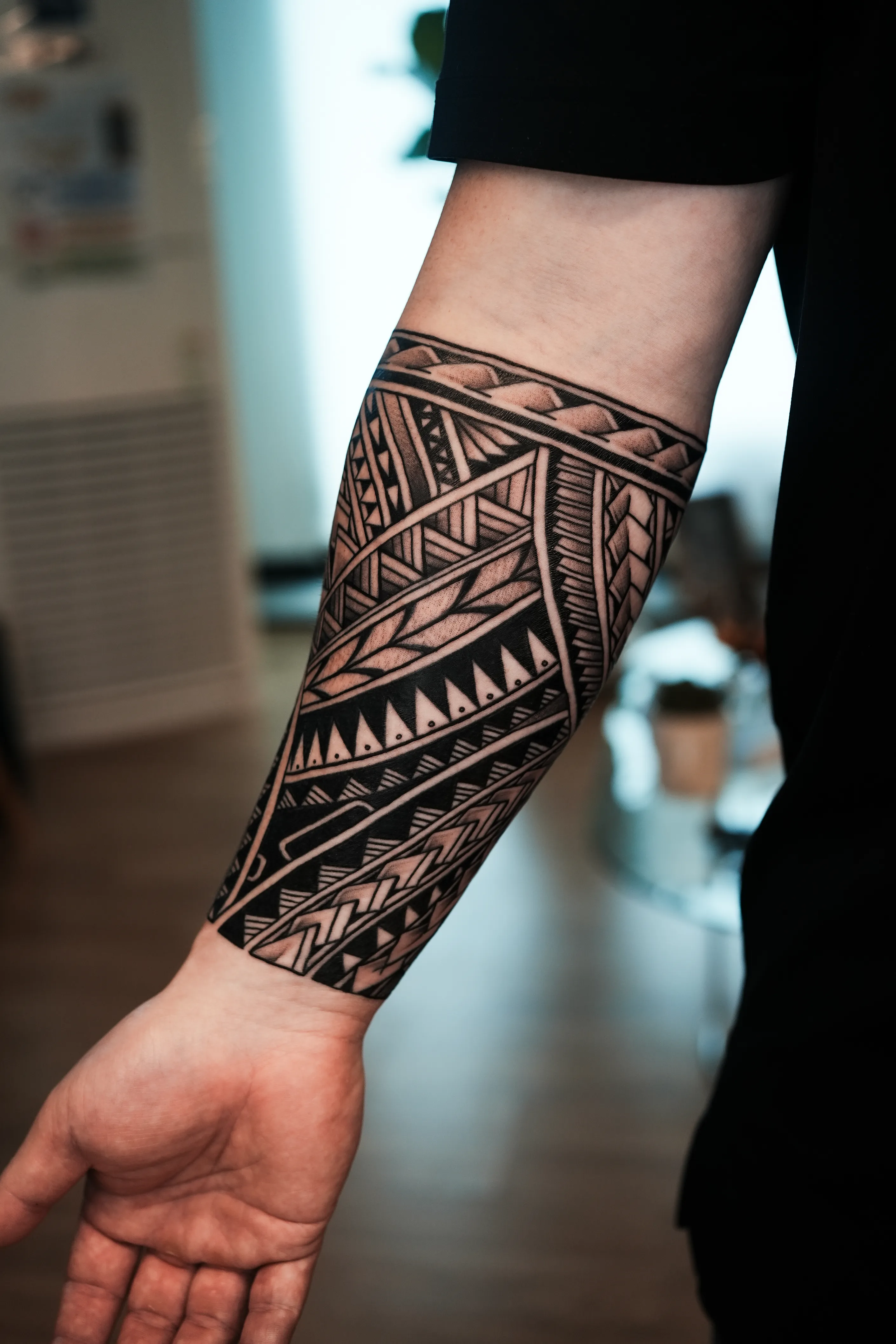 팔하박 폴리네시안 남자다운 타투