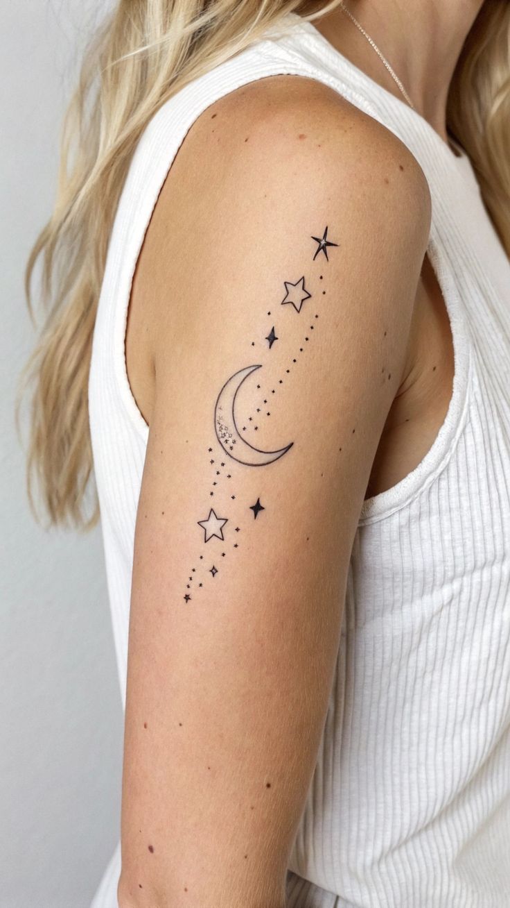 감각적인 포인트 타투: 팔 포인트 타투 디자인