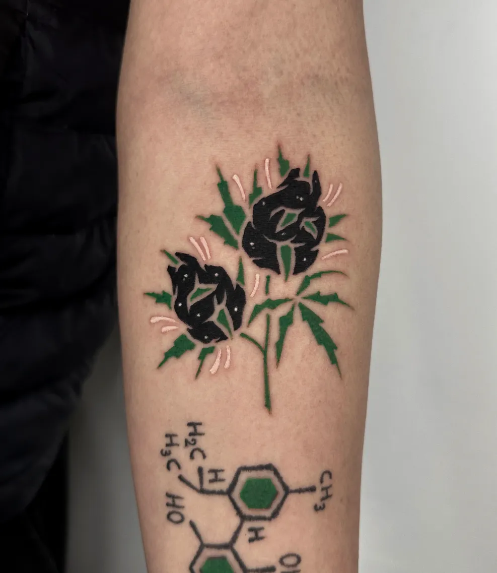 검은 장미와 분자 구조식, 과학과 예술의 만남
