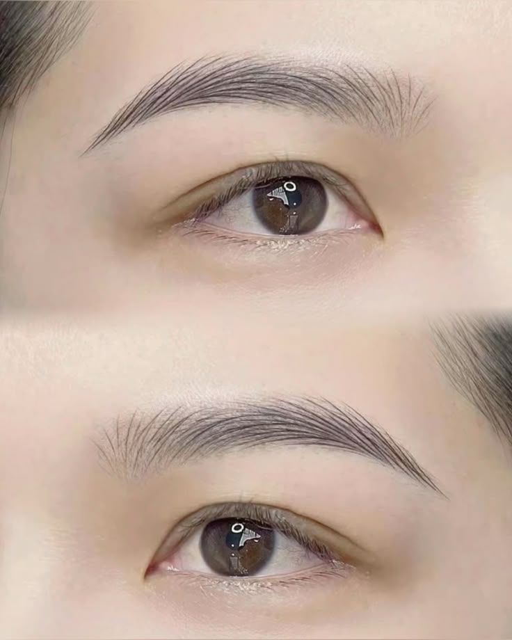 깔끔하고 부드러운 여자눈썹 타투