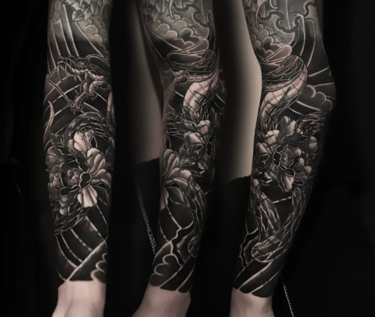 뱀과 목단의 조화, 나마쿠비 이레즈미 커버업