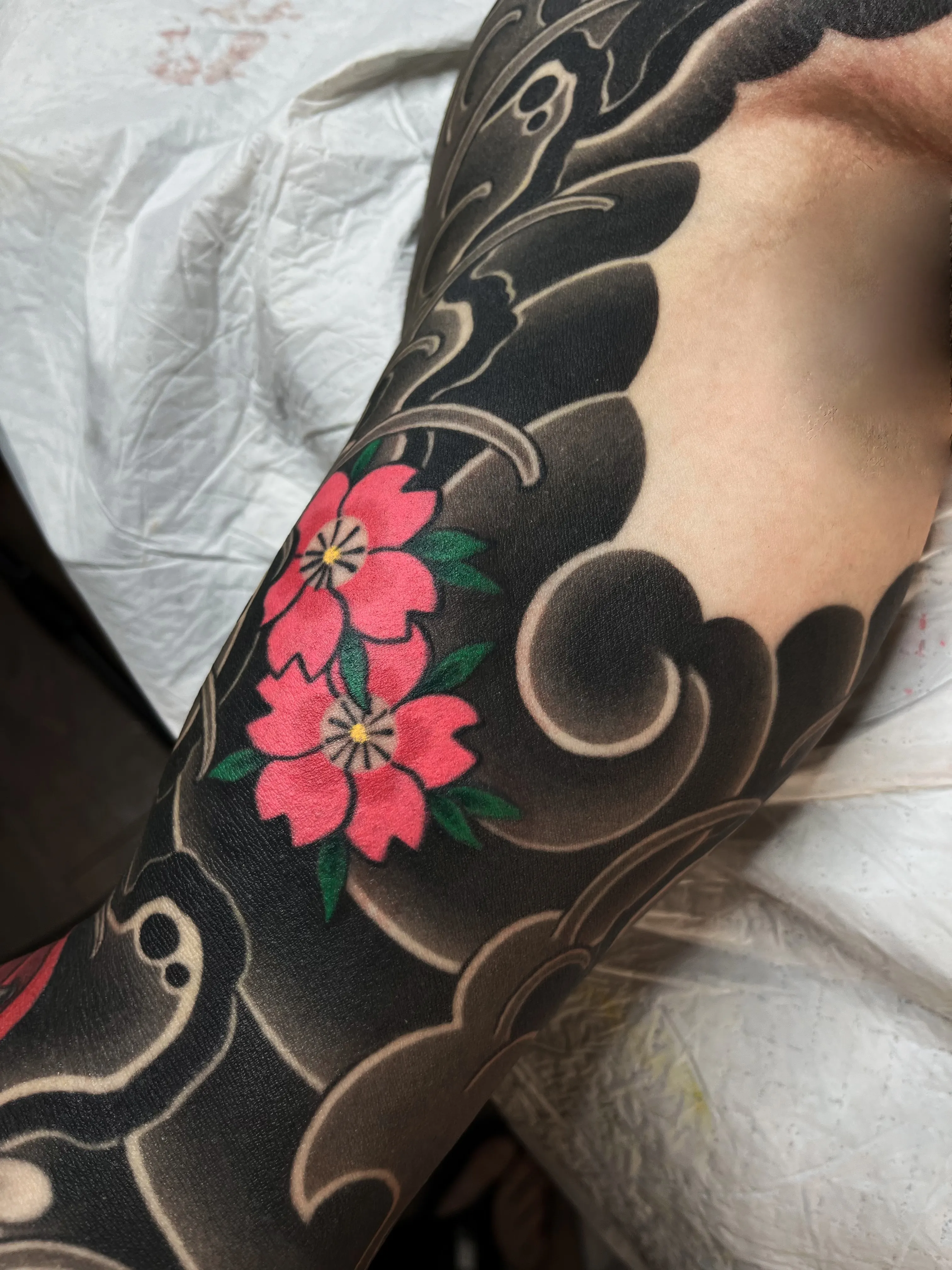 이레즈미 스타일 팔 타투: 사쿠라 후부키