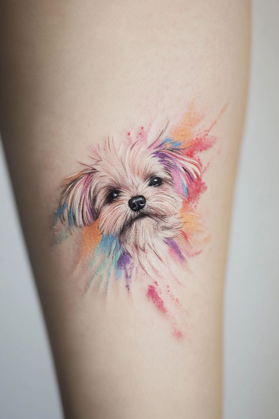 반려견 라인워크 타투: 특별한 추억을 새기다